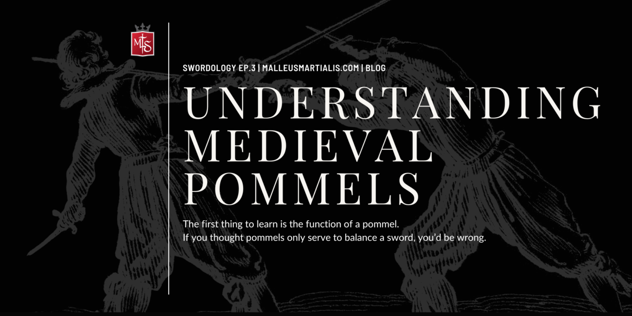 blog header banner for understanding medieval pommels blog post