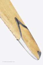 metal chape detail of Malleus Martialis San Maurizio sword and scabbard