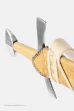 bottom view of Malleus Martialis San Maurizio sword and scabbard