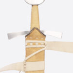 Front view of Malleus Martialis San Maurizio sword and scabbard